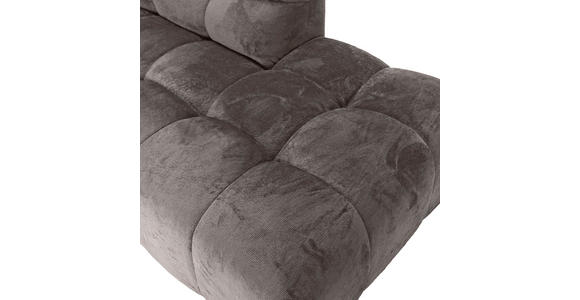 ECKSOFA Grau Flachgewebe  - Schwarz/Grau, MODERN, Kunststoff/Textil (235/275cm) - Landscape