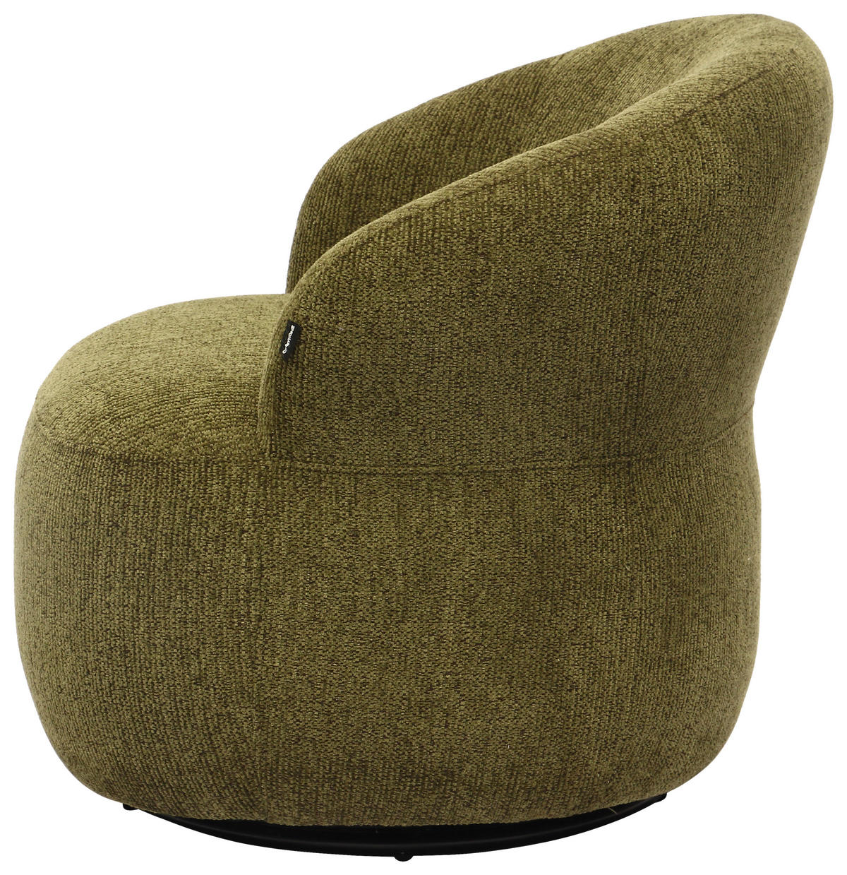 SESSEL in Webstoff Olivgrün  - Schwarz/Olivgrün, Design, Kunststoff/Textil (78/73/75cm) - Carryhome