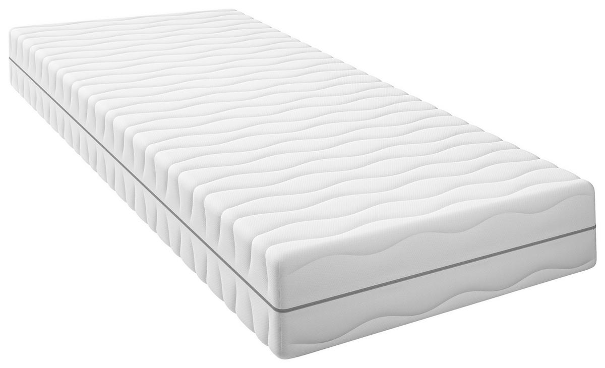TASCHENFEDERKERNMATRATZE 140/200 cm Höhe ca. 21 cm  - Weiß, Basics, Textil (140/200cm) - Boxxx