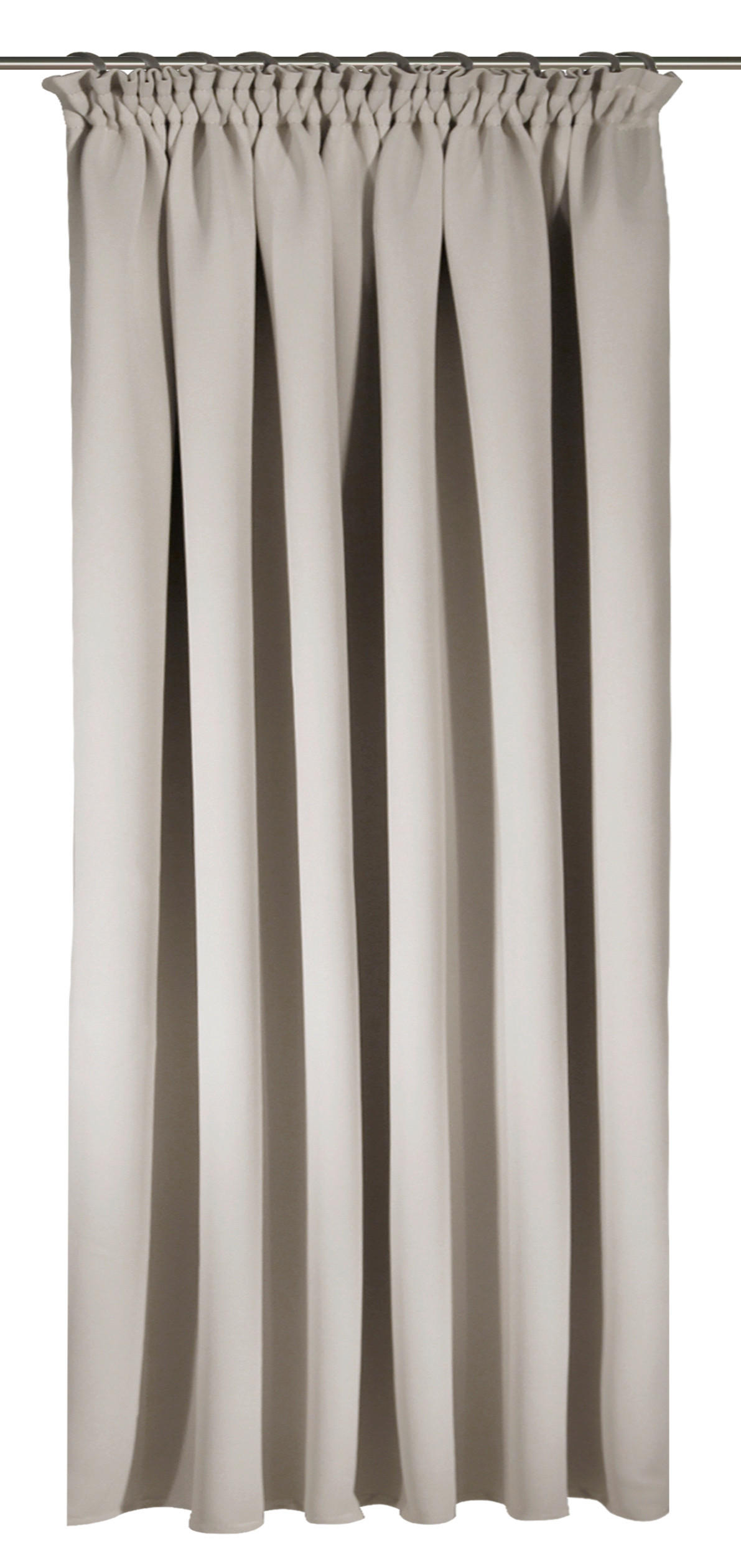 SCHLAUFENSCHAL  black-out (lichtundurchlässig)  140/245 cm   - Weiß, Basics, Textil (140/245cm)