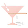 LED-WANDLEUCHTE 37.5/12/33 cm   - Pink, Basics, Holz/Holzwerkstoff (37.5/12/33cm)