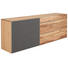 SIDEBOARD Altholz, Eiche mehrschichtige Massivholzplatte (Tischlerplatte) gebürstet, geölt Eichefarben - Eichefarben/Silberfarben, Design, Holz/Textil (224/82/51,6cm) - Voglauer SIDEBOARD Altholz, Eiche mehrschichtige Massivholzplatte (Tischlerplatte) gebürstet, geölt Eichefarben - Eichefarben/Silberfarben, Design, Holz/Textil (224/82/51,6cm) - Voglauer