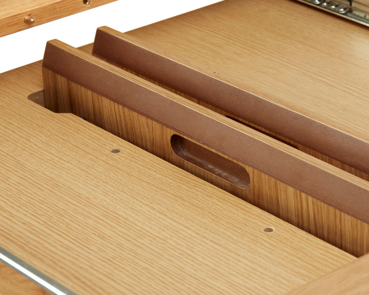 ESSTISCH Eichefarben rund  ausziehbar  - Eichefarben, Trend, Holzwerkstoff (120-167/120/75cm) - home24