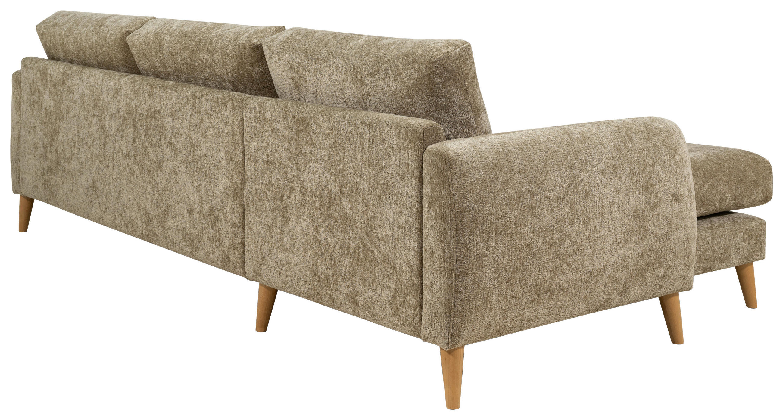 SOFFA i sammet brun  - brun/ekfärgad, Klassisk, metall/trä (258/81/138cm) - Best Price