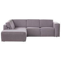 ECKSOFA in Struktur Grau  - Schwarz/Grau, Modern, Kunststoff/Textil (220/275cm) - Trendmanufaktur