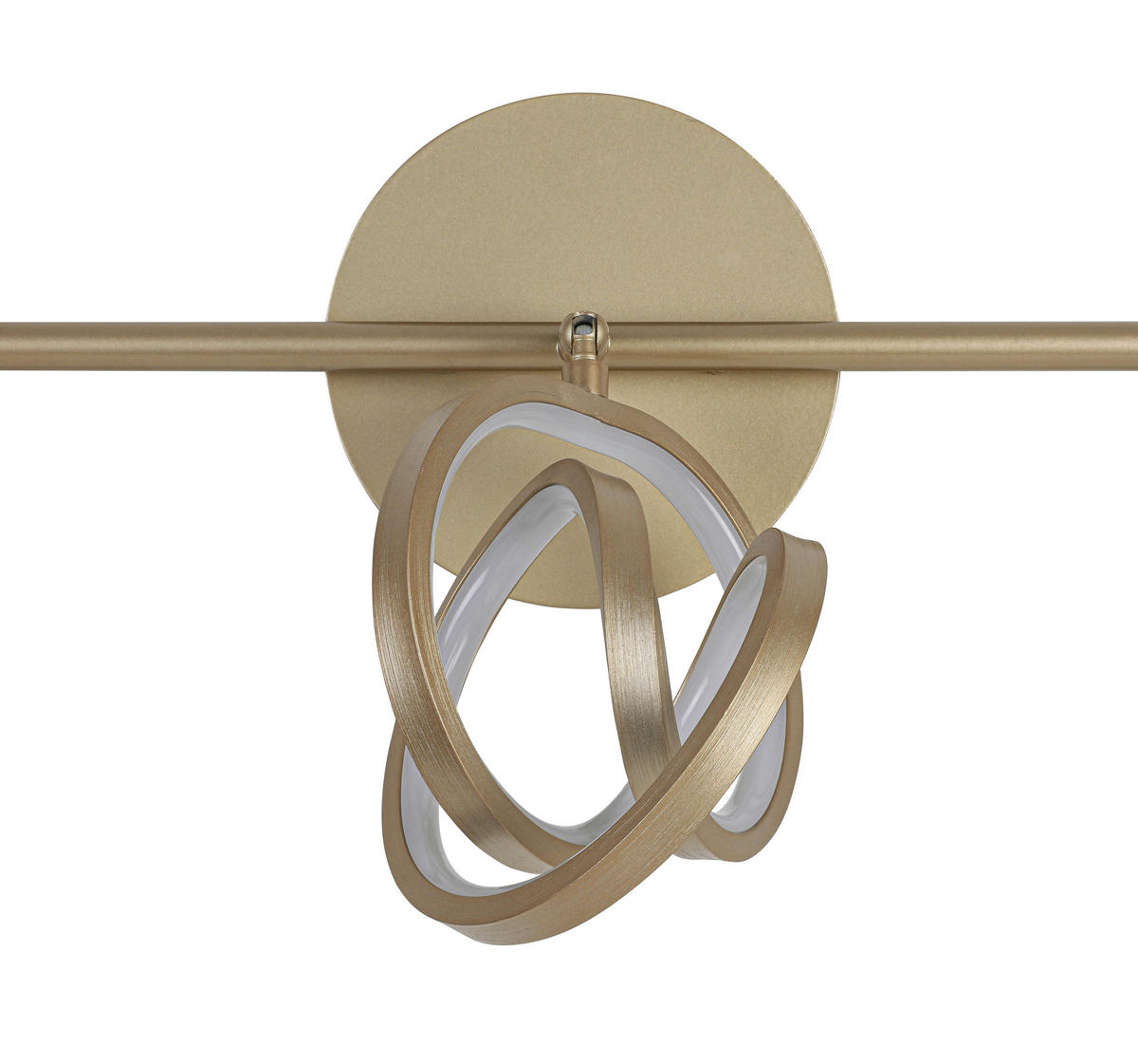 DECKENLEUCHTE 59/12/21,2 cm   - Weiß/Cappuccino, Trend, Kunststoff/Metall (59/12/21,2cm) - Novel