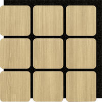 AKUSTICKÝ PANEL 60/58.5/1.8 cm  - barvy dubu/světle hnědá, Basics, kompozitní dřevo/plast (60/58.5/1.8cm)