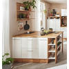 KÖKSÖ 150/90/90 cm  i vit  - vit/skogsek, Design, metall/trämaterial (150/90/90cm) - Respekta