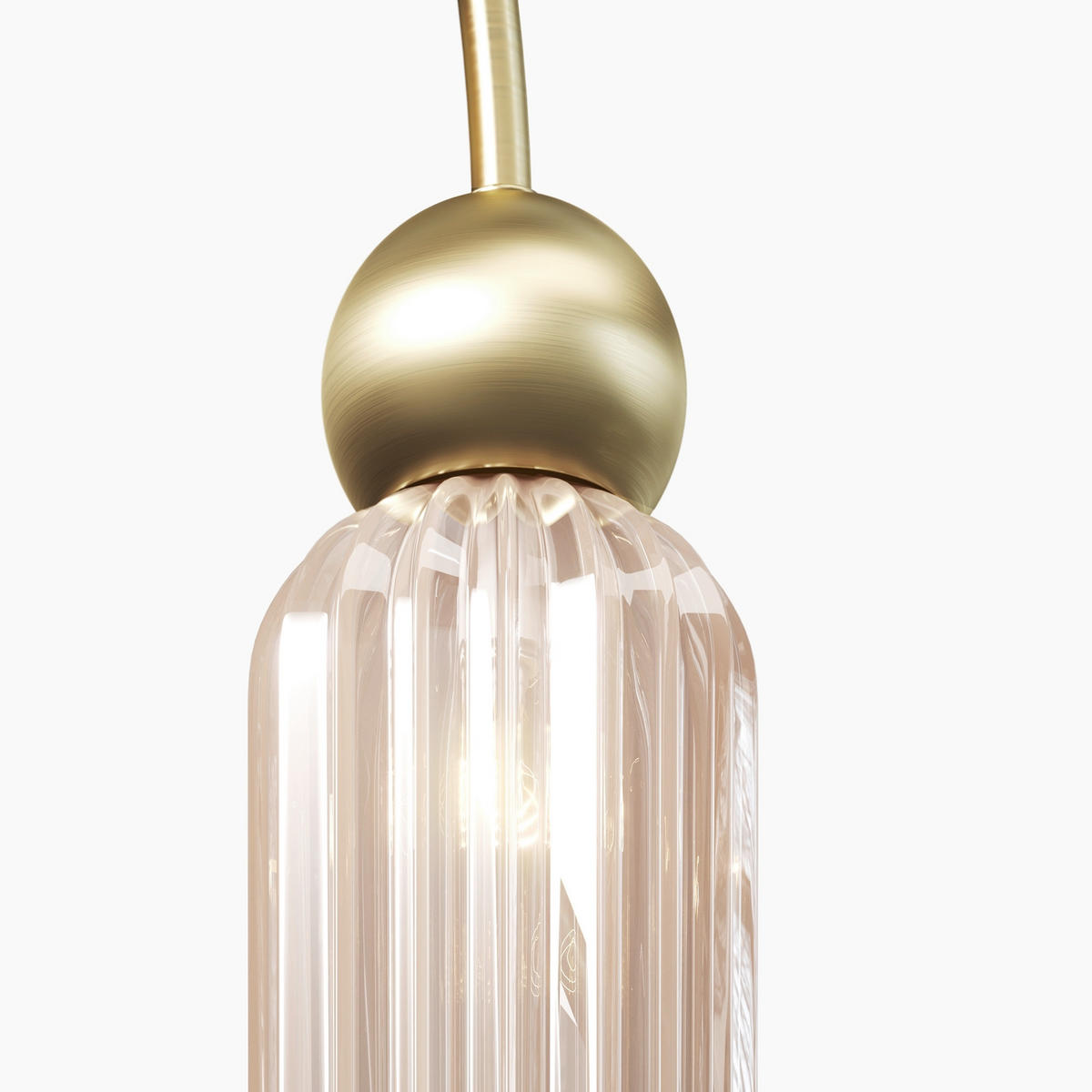 PENDELLEUCHTE Antic 110/10/60 cm   - Goldfarben, Trend, Glas/Metall (110/10/60cm) - MAYTONI