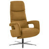 RELAXSESSEL in Leder Currygelb  - Currygelb/Edelstahlfarben, Design, Leder/Metall (76/119/86cm) - Dieter Knoll