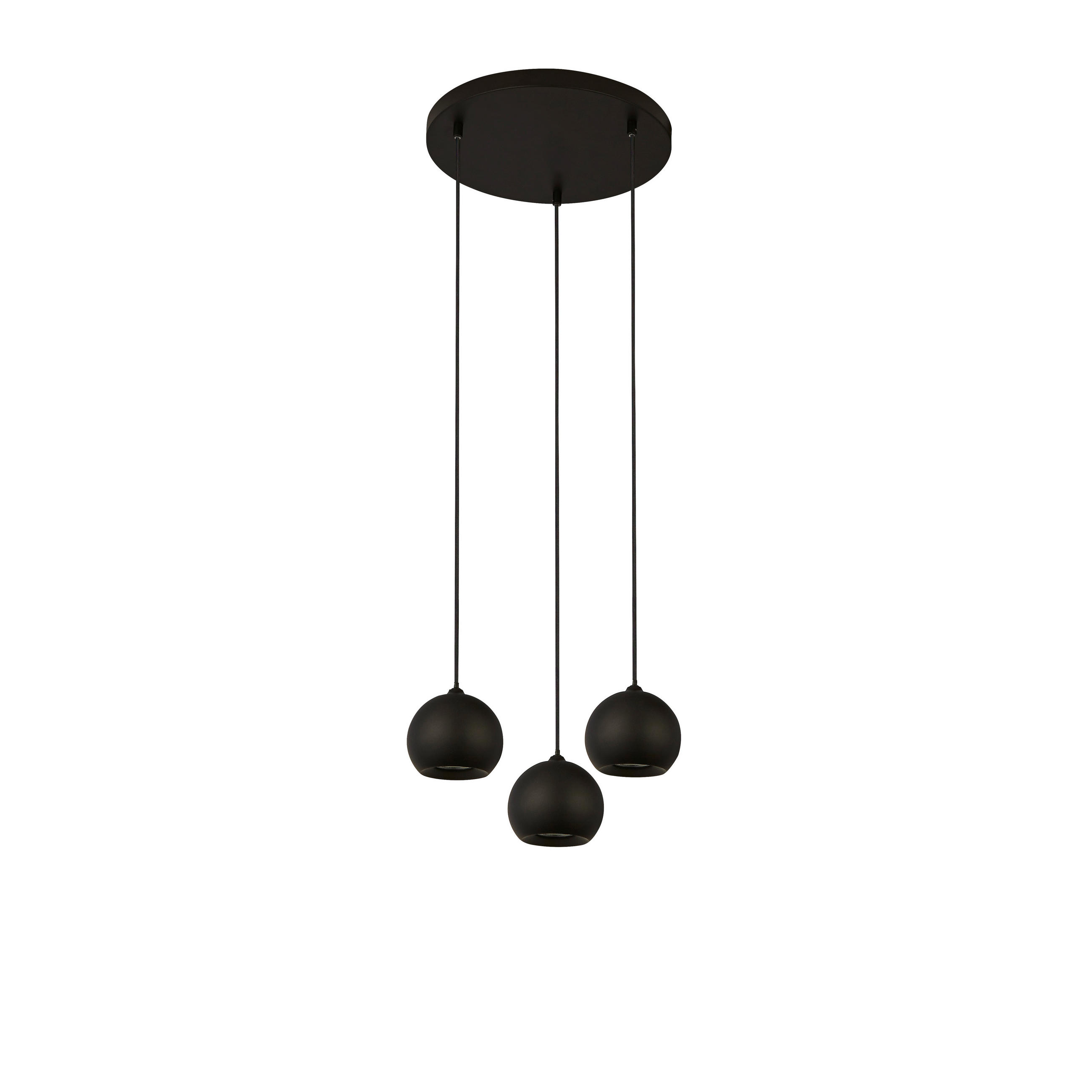 Searchlight Pendelleuchte Eindhoven Schwarz 200 cm