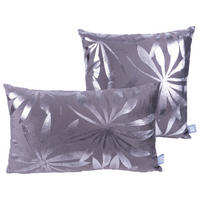SADA DEKORAČNÝCH VANKÚŠOV 30x45/50x45 cm - grafitová/strieborná, Konventionell, textil (30x45/50x45cm)