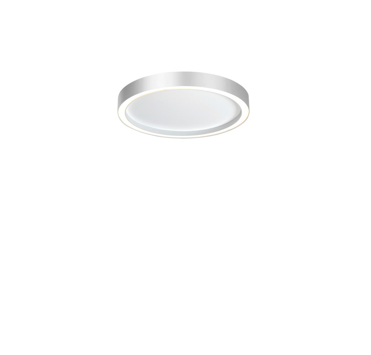 LED-DECKENLEUCHTE 30/4 cm    - Alufarben/Weiß, Design, Metall (30/4cm) - BOPP