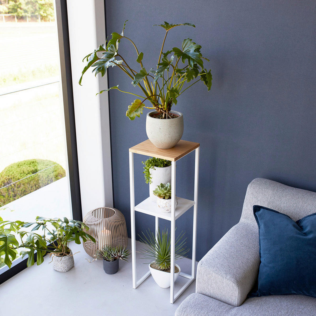 REGALKOMBINATION  Weiss  - Weiss, Basics, Holz/Metall (25cm)