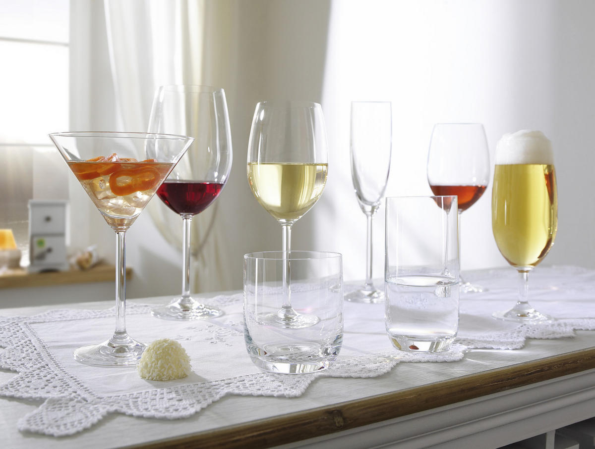 GLÄSERSET 6-teilig  - Klar, KONVENTIONELL, Glas (7,7/22,2cm) - Leonardo