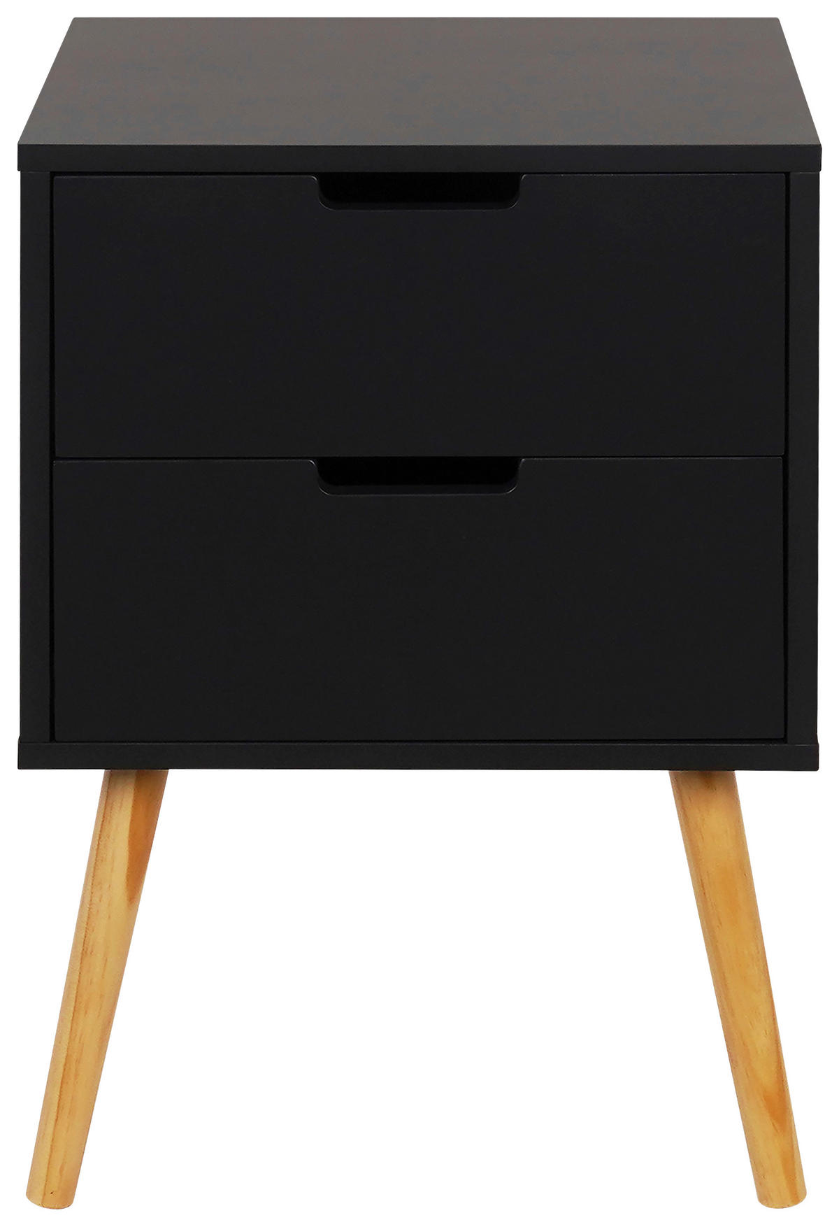 ÉJJELISZEKRÉNY tömör feketefenyő antracit, natúr  - natúr/antracit, Design, faalapú anyag/fa (40/60/30cm) - Xora