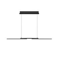 LED-HÄNGELEUCHTE 130/20/150 cm  - Anthrazit, Design, Metall (130/20/150cm) - Hell