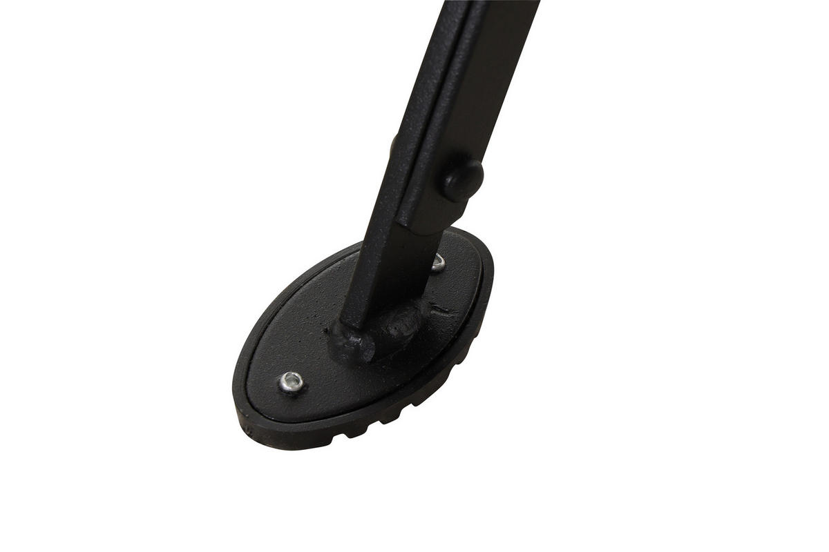 GARTENKLAPPSESSEL in Holz, Metall Schwarz, Robinienfarben  - Robinienfarben/Schwarz, KONVENTIONELL, Holz/Metall (60/87/57cm) - Siena Garden