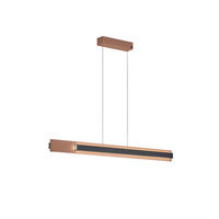 LED-PENDELLEUCHTE 190,5/6/174 cm  - Schwarz/Cappuccino, Design, Metall (190,5/6/174cm) - Musterring