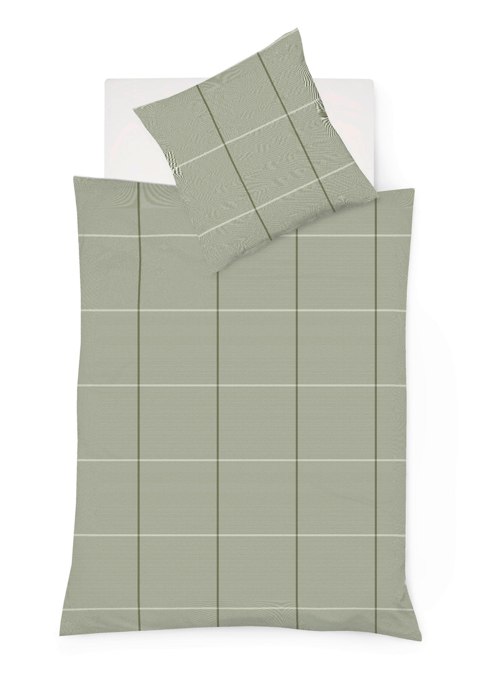 BETTWÄSCHE 135/200 cm Lech Flanell  - Grün, Design, Textil (135/200cm) - Fleuresse