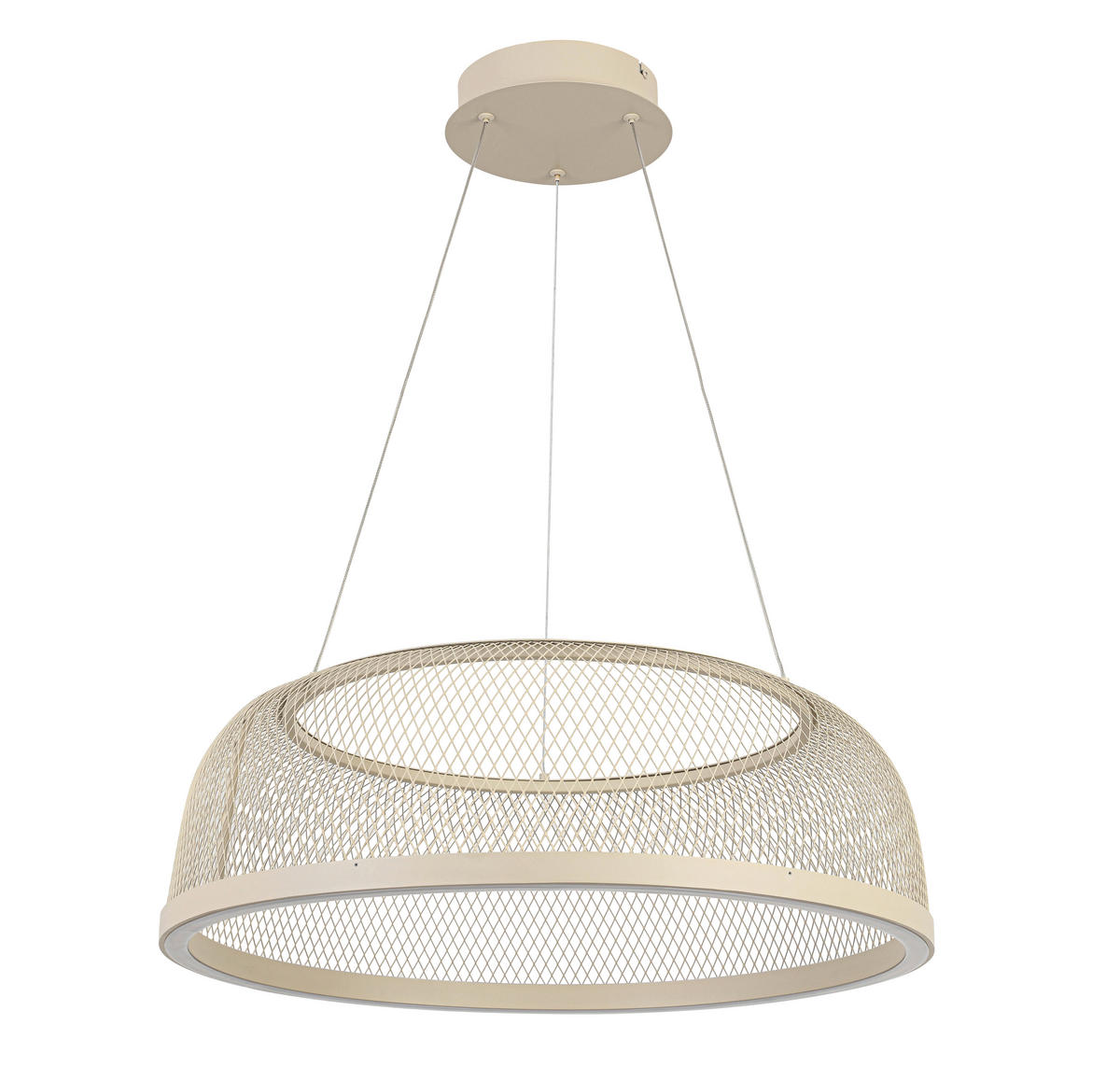 ZÁVĚSNÉ LED SVÍTIDLO, 60,5/175,5 cm  - pískové barvy, Design, kov/plast (60,5/175,5cm) - Novel