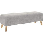 BETTBANK 145/45/48 cm   - Eichefarben/Hellgrau, Design, Holz/Textil (145/45/48cm) - Esposa