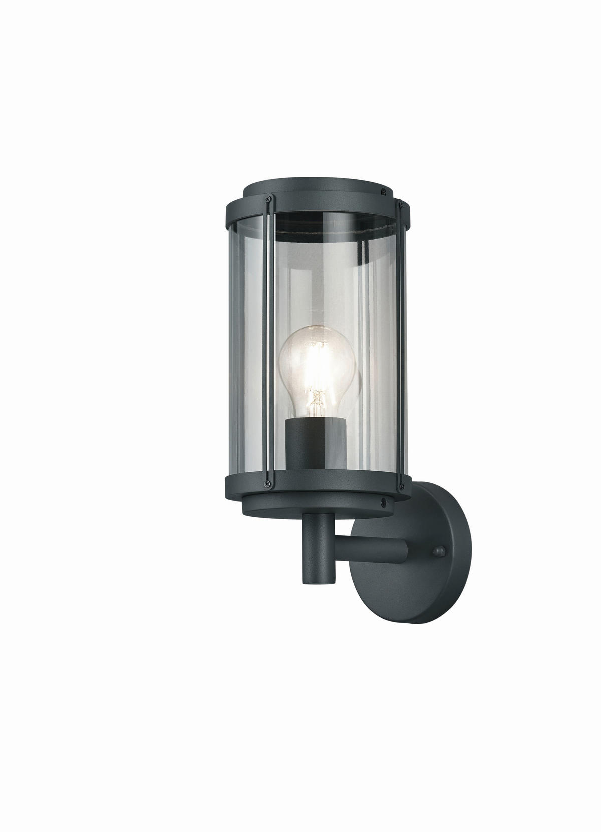 AUSSENWANDLEUCHTE - Klar/Alufarben, Konventionell, Kunststoff/Metall (32,5/14,5/18,5cm) - Trio Leuchten