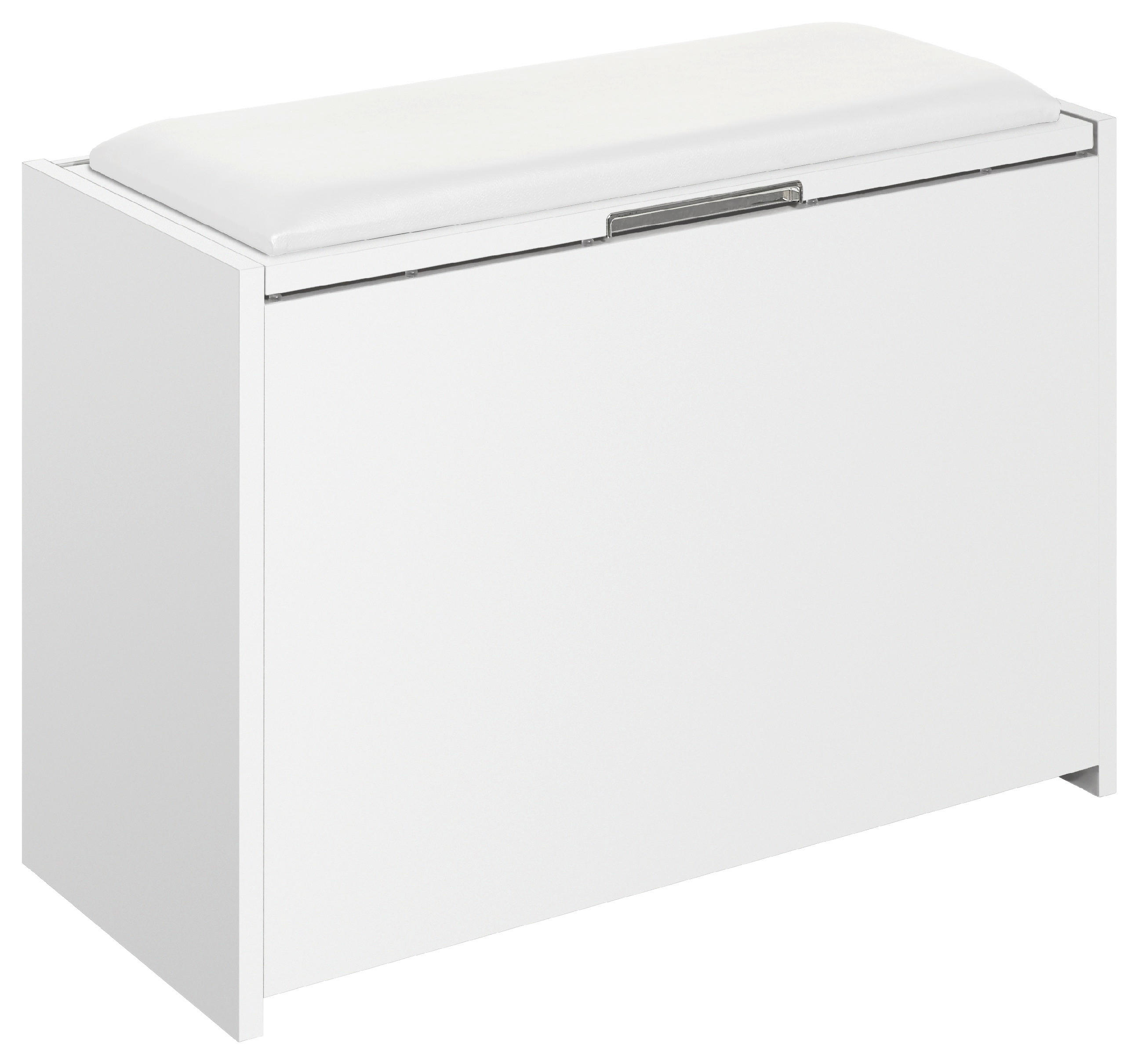TRUHENBANK in Holzwerkstoff 64,2/48/40 cm  - Weiß Hochglanz, Basics, Holzwerkstoff (64,2/48/40cm) - Sadena