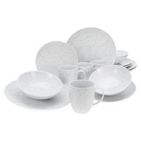 KOMBISERVICE Multicolor, Weiß 16-teilig  - Multicolor/Weiß, Basics, Keramik - Creatable