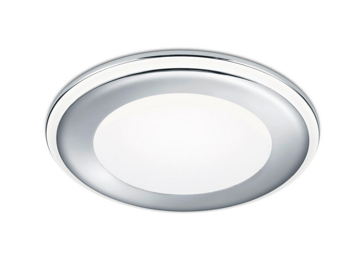 LED-EINBAUSPOT 14,8 cm  - Chromfarben, Basics, Kunststoff (14,8cm) - Trio Leuchten