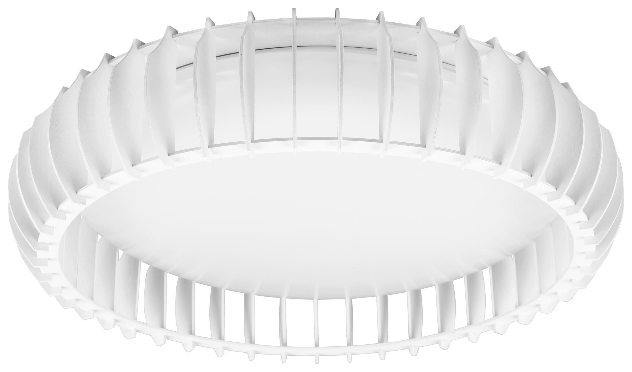 LED-DECKENLEUCHTE 60/14 cm   - Weiß, Design, Holz/Kunststoff (60/14cm) - P & B