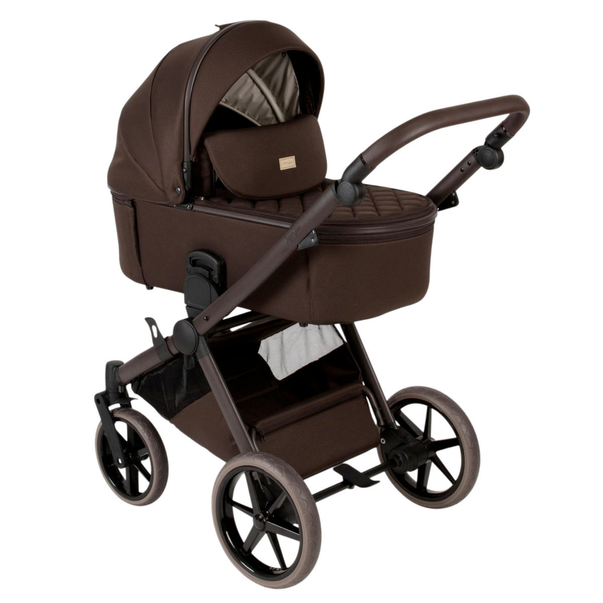 KINDERWAGENSET  - Braun, Trend, Kunststoff/Textil (100/59/106cm) - Jimmylee