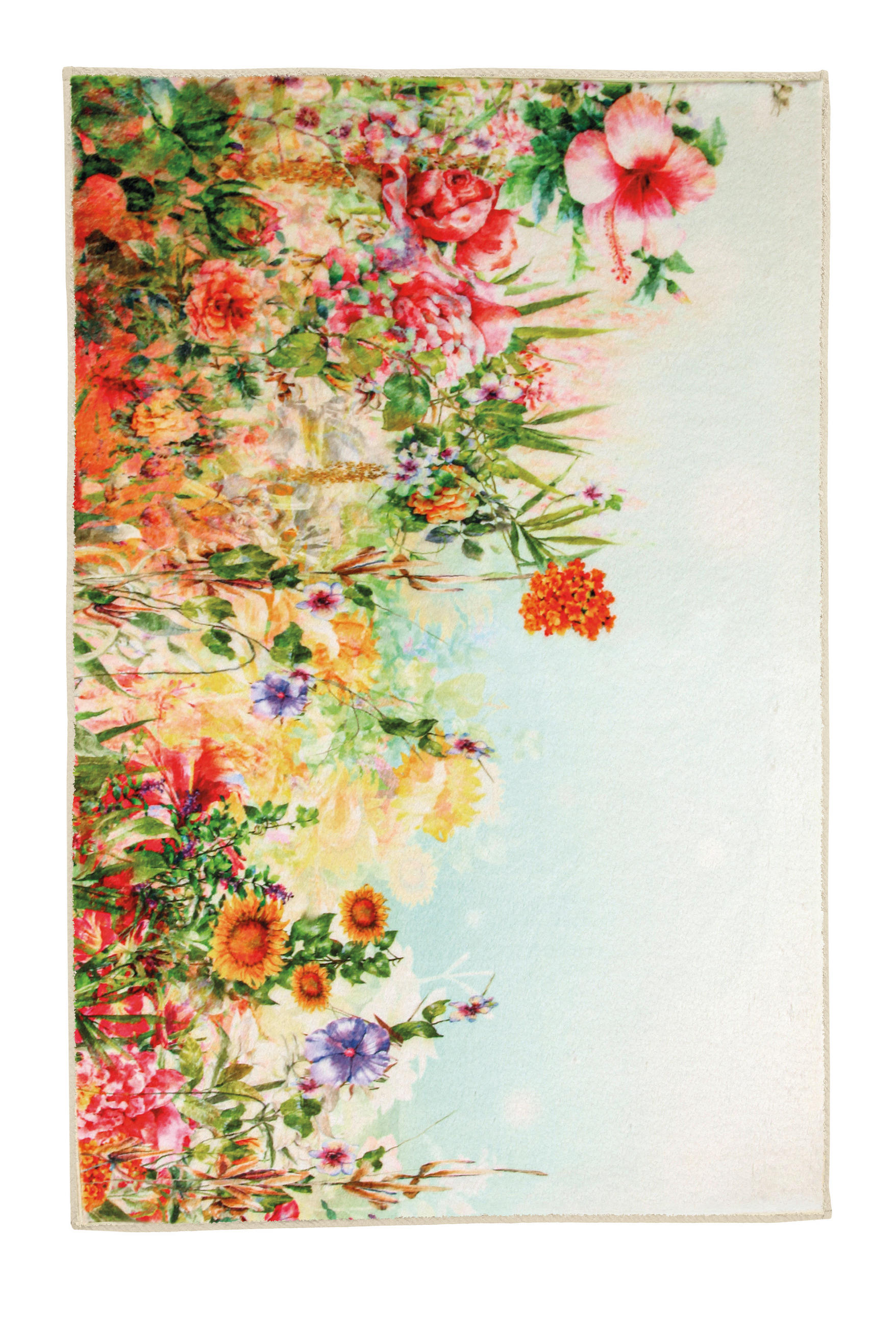 BADTEPPICH Flower Dreams Multicolor 60/90 cm  - Multicolor, Basics, Kunststoff/Textil (60/90cm) - Kleine Wolke