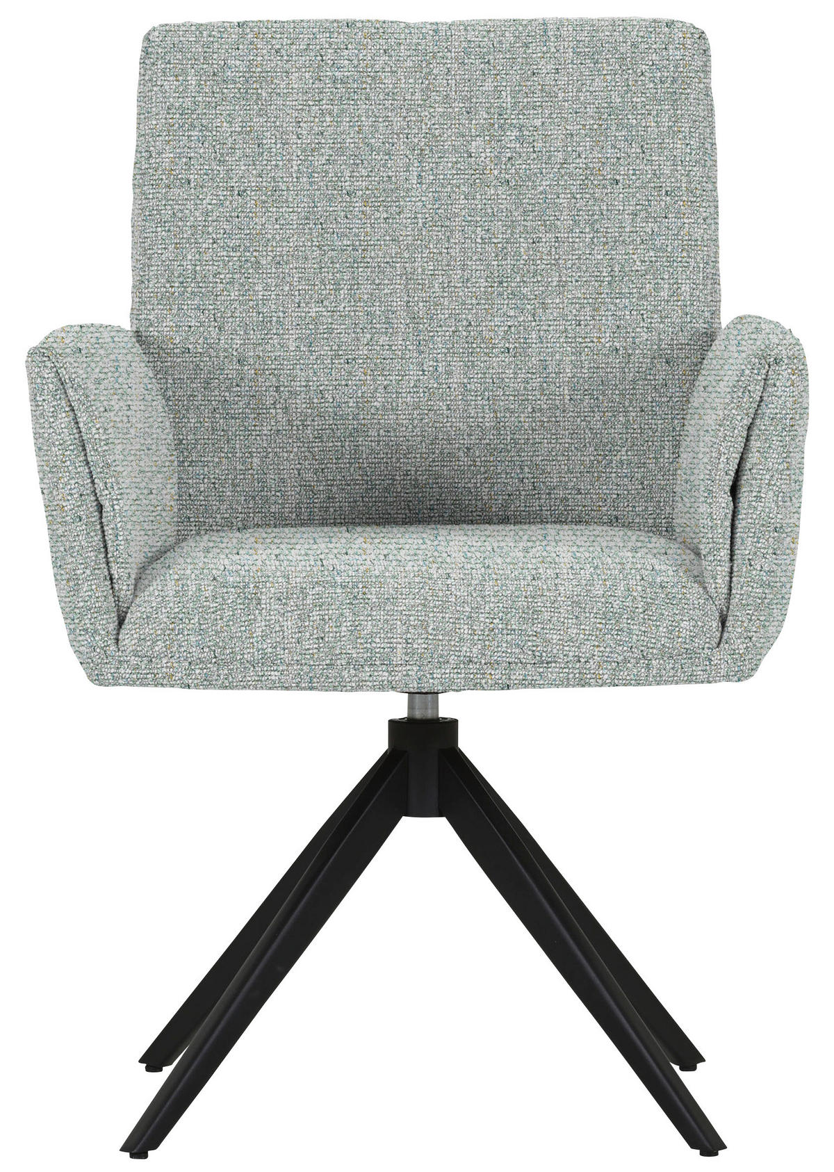 SCAUN CU BRAțE in verde deschis  - verde deschis/negru, Modern, metal/textil (65/90/60cm) - Novel