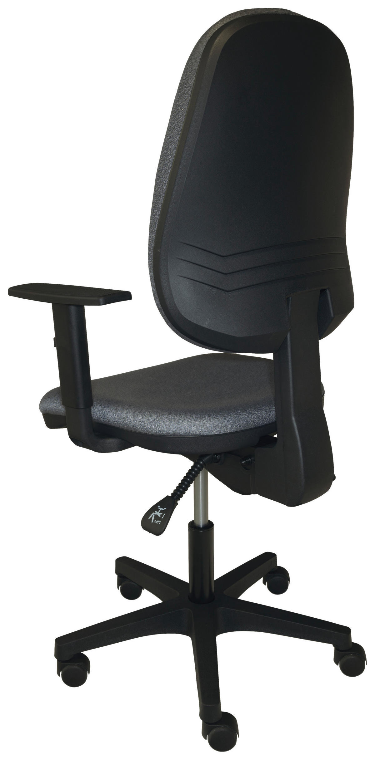 OTOČNÁ ŽIDLE PRO MLADÉ, šedá - šedá/černá, Moderní, kov/textil (47-60/106-119/47cm) - Xora