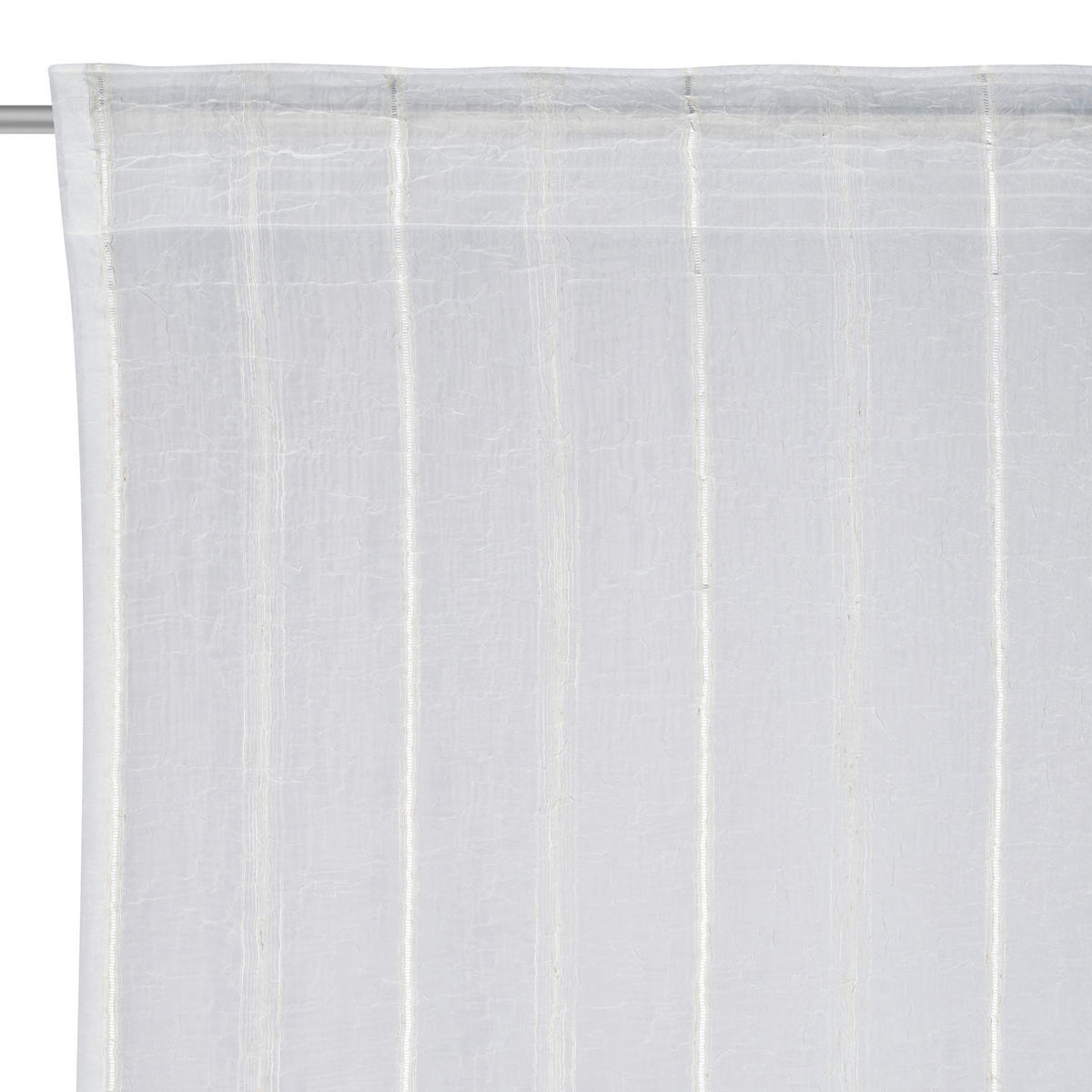 KONČANA ZAVESA  prosojno  140/280 cm   - bela, Basics, tekstil (140/280cm) - Esposa