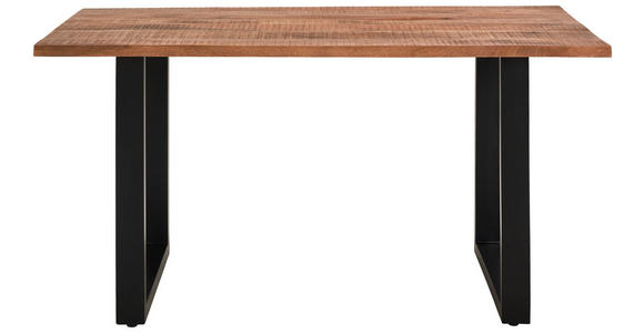 ESSTISCH in Holz, Metall - Schwarz/Naturfarben, LIFESTYLE, Holz/Metall (160/76/90cm) - Landscape