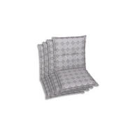 SESSELAUFLAGENSET in Grau Raute  - Grau, Basics, Textil (50/6/100cm)