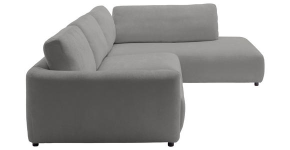ECKSOFA  in Chenille Grau  307/224 cm  - Schwarz/Grau, KONVENTIONELL, Kunststoff/Textil (307/224cm) - Hom`in