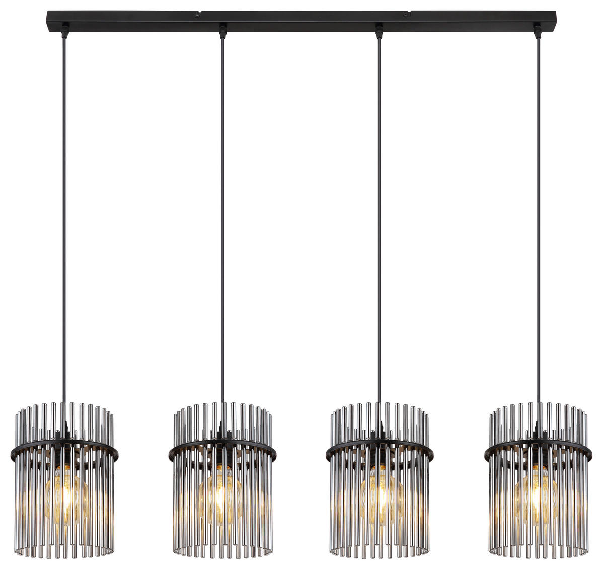 HÄNGLAMPA GORLEY 110/20/140 cm  - grå/svart, Trend, metall/glas (110/20/140cm)