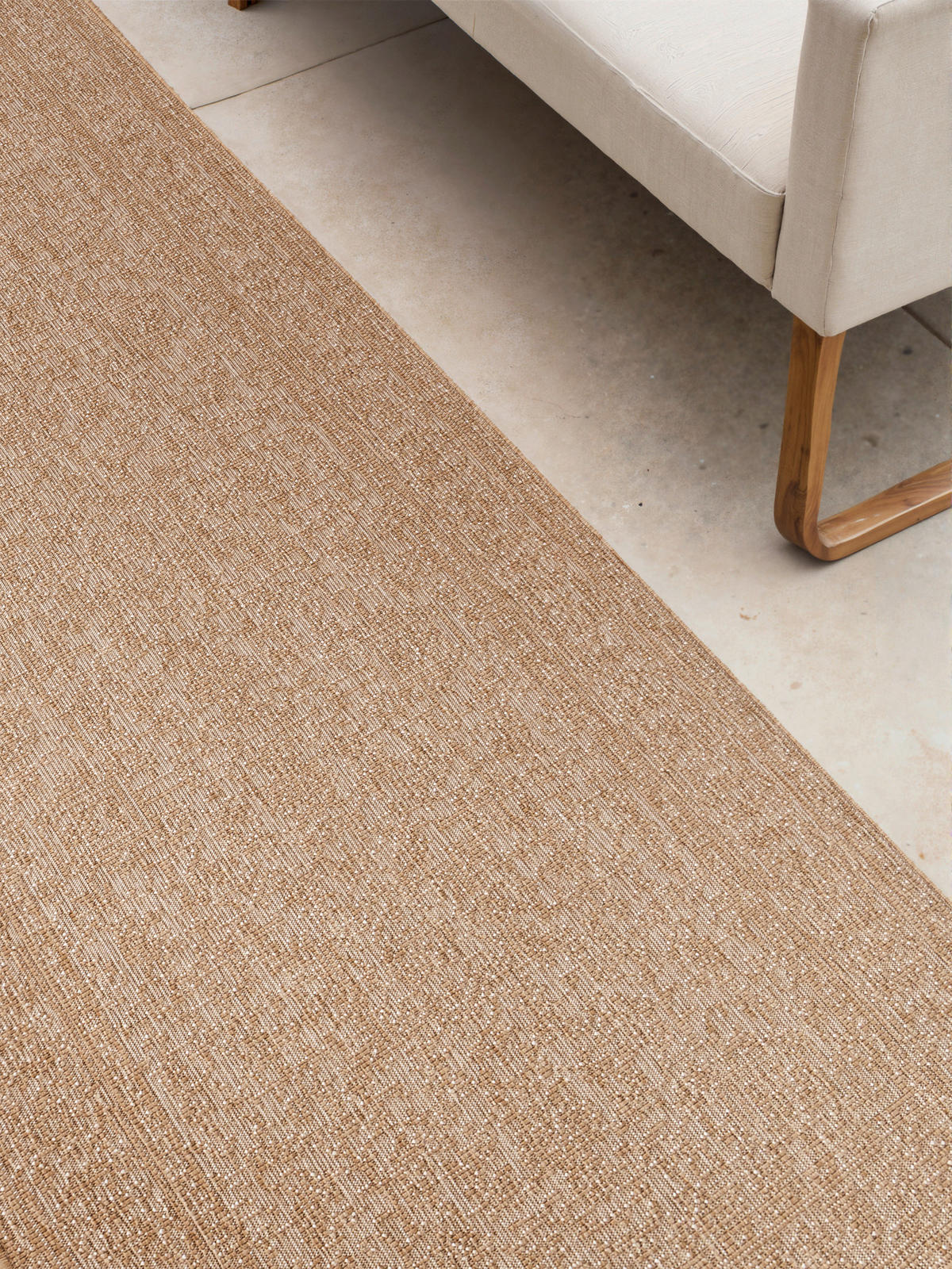LÄUFER 80/250 cm Duet  - Sandfarben/Weiß, Design, Kunststoff (80/250cm) - Hanse Home