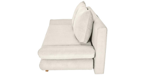 SCHLAFSOFA mit Schlafen auf Sitzhöhe, haustierfreundlicher Bezug Cord Beige - Beige/Buchefarben, KONVENTIONELL, Holz/Textil (200/75/85cm) - Carryhome