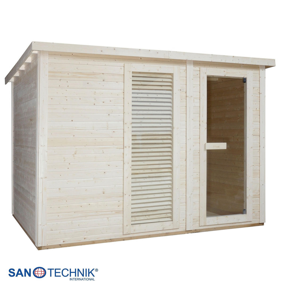 SAUNA für 4-5 Personen Vaasa  - Naturfarben, KONVENTIONELL, Holz (310/230/219,5cm) - Sanotechnik