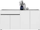 SIDEBOARD Anthrazit, Weiß Einlegeböden  - Anthrazit/Schwarz, Design, Holzwerkstoff/Kunststoff (160,2/80,1/42,6cm) - Voleo
