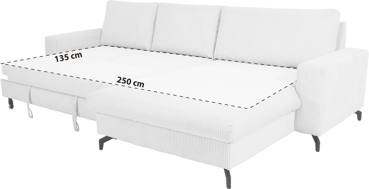 ECKSOFA Senfgelb  - Senfgelb, Trend, Textil (290/178cm) - P & B