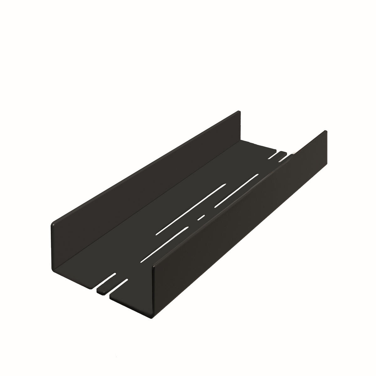 DUSCHABLAGE Metall  - Schwarz, Basics, Metall (28/3,5/9,5cm) - Novel