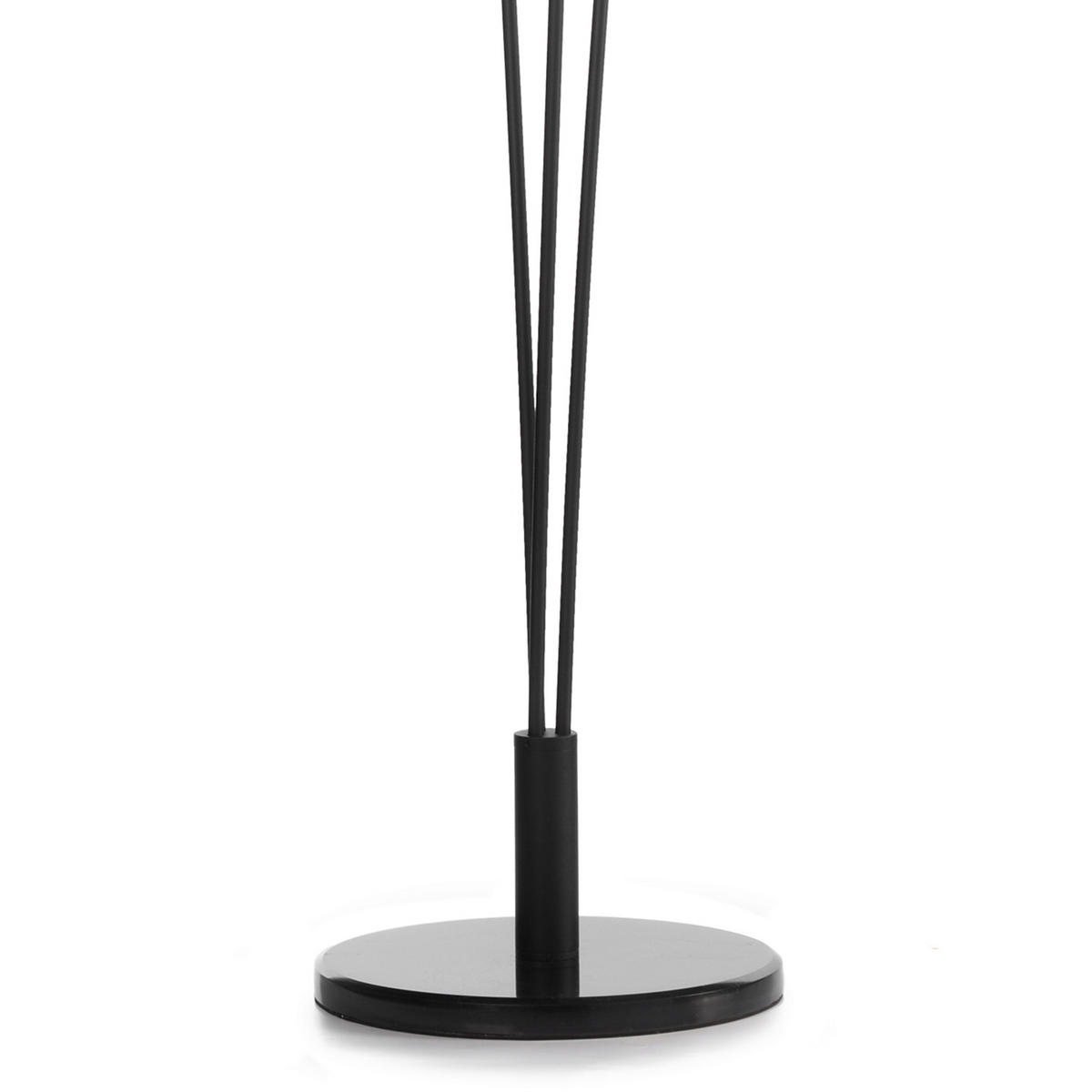 STEHLEUCHTE 30/165 cm    - Eichefarben/Schwarz, KONVENTIONELL, Textil/Metall (30/165cm)