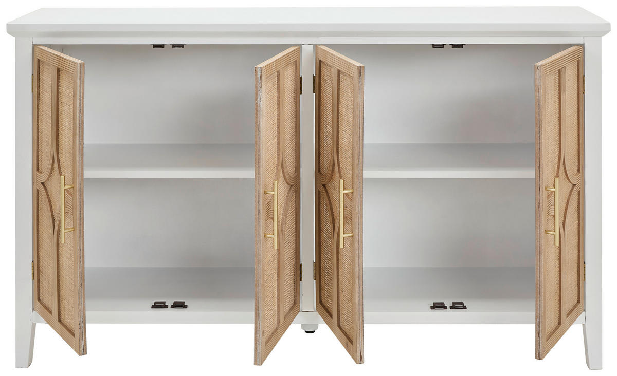 SIDEBOARD  in 148/85/35 cm  - Goldfarben/Naturfarben, KONVENTIONELL, Holz/Holzwerkstoff (148/85/35cm) - Livetastic