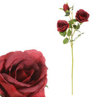 RUŽA 65 cm - pink/červená, Romantik / Landhaus, textil (65cm)