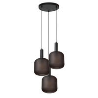 LED-HÄNGELEUCHTE 40/40/150 cm  - Schwarz, Design, Glas (40/40/150cm) - Lucide